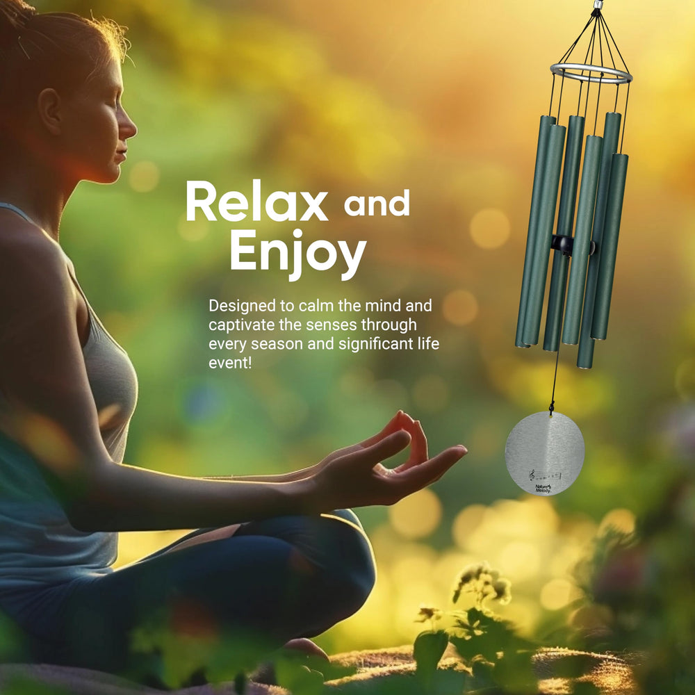 Nature's Melody S-hook and nylon cord hanger detail demonstrating easy tool-free installation