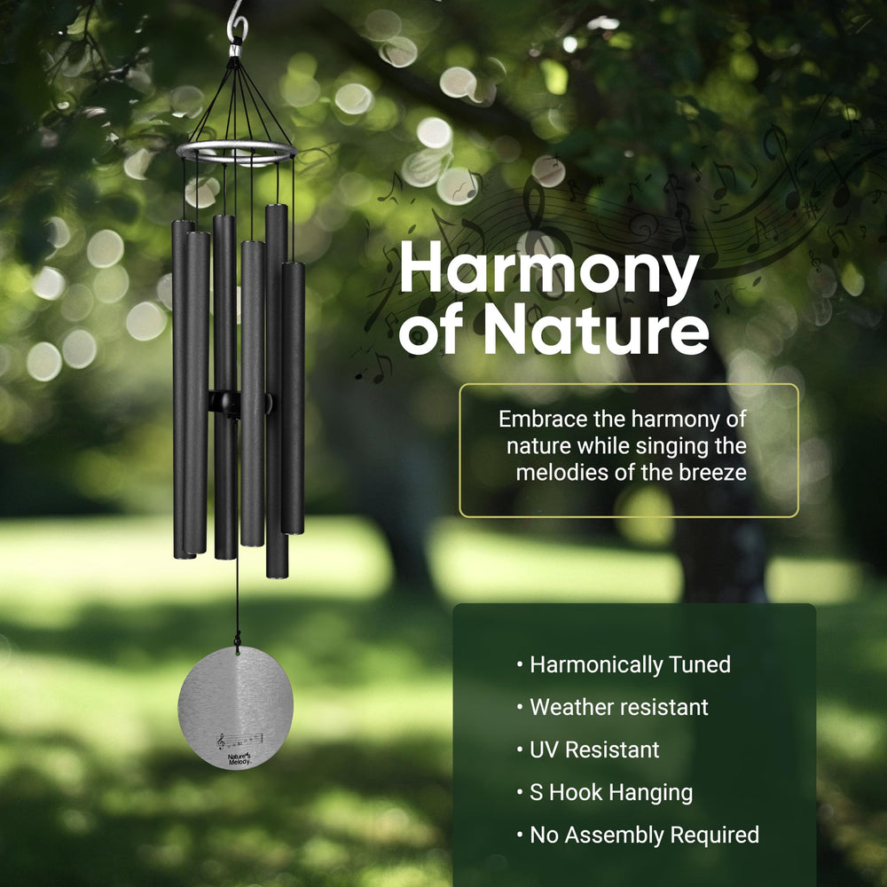 Nature's Melody S-hook installation demonstrating quick hang and secure, tool-free mounting benefit