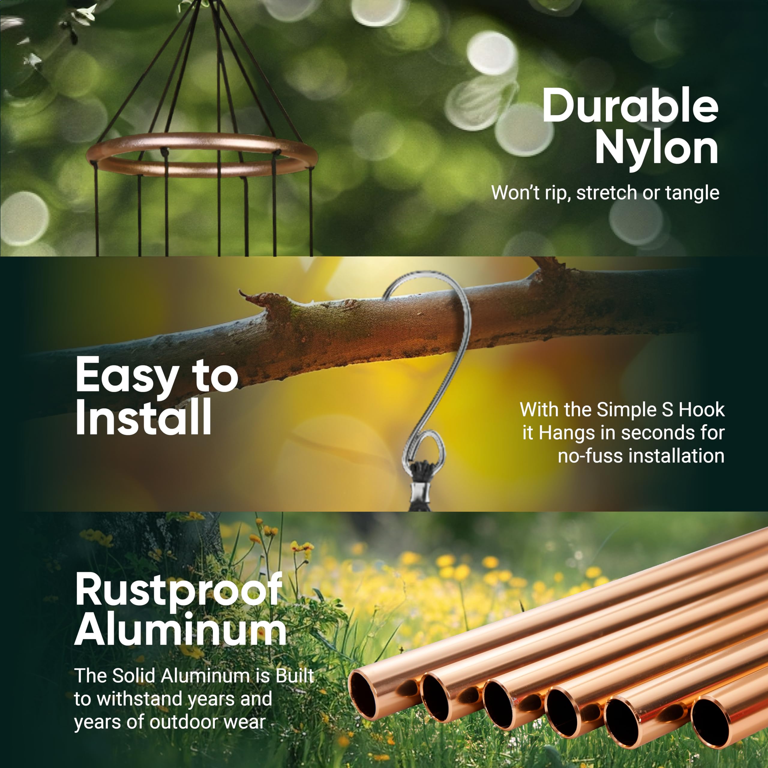 Nature's Melody gift-wrapped chime presented as sympathy or memorial present