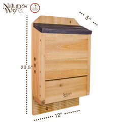 Nature's Way interior chambers shot showing three roosting spaces for colony capacity