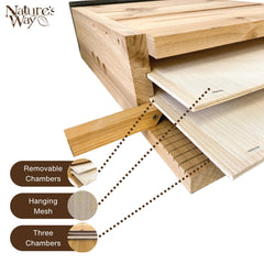 Nature's Way nylon hanging mesh close-up showing safe grip and noncorrosive surface