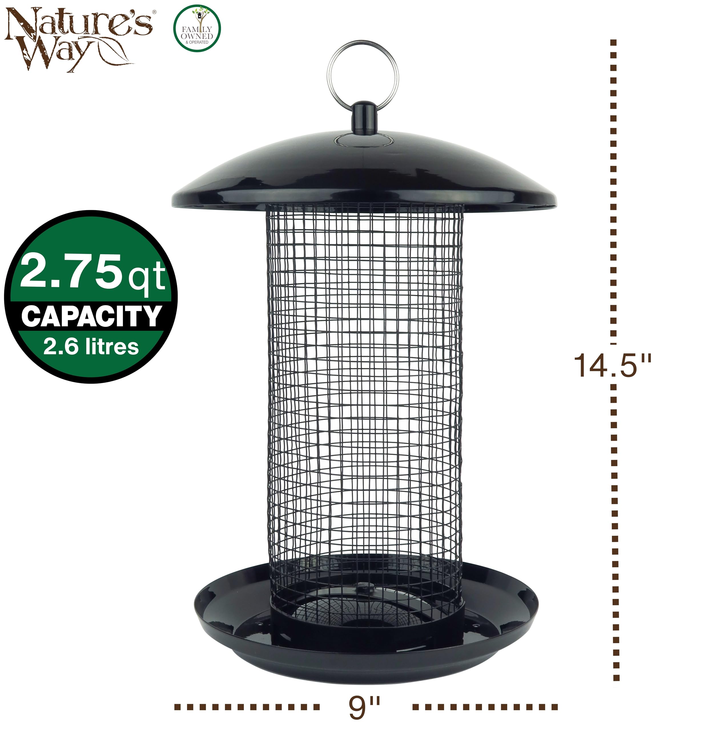 Nature's Way close-up of mesh texture highlighting easy-cling surface for bird footing