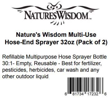 Natures Wisdom spraying car with soap for efficient exterior cleaning