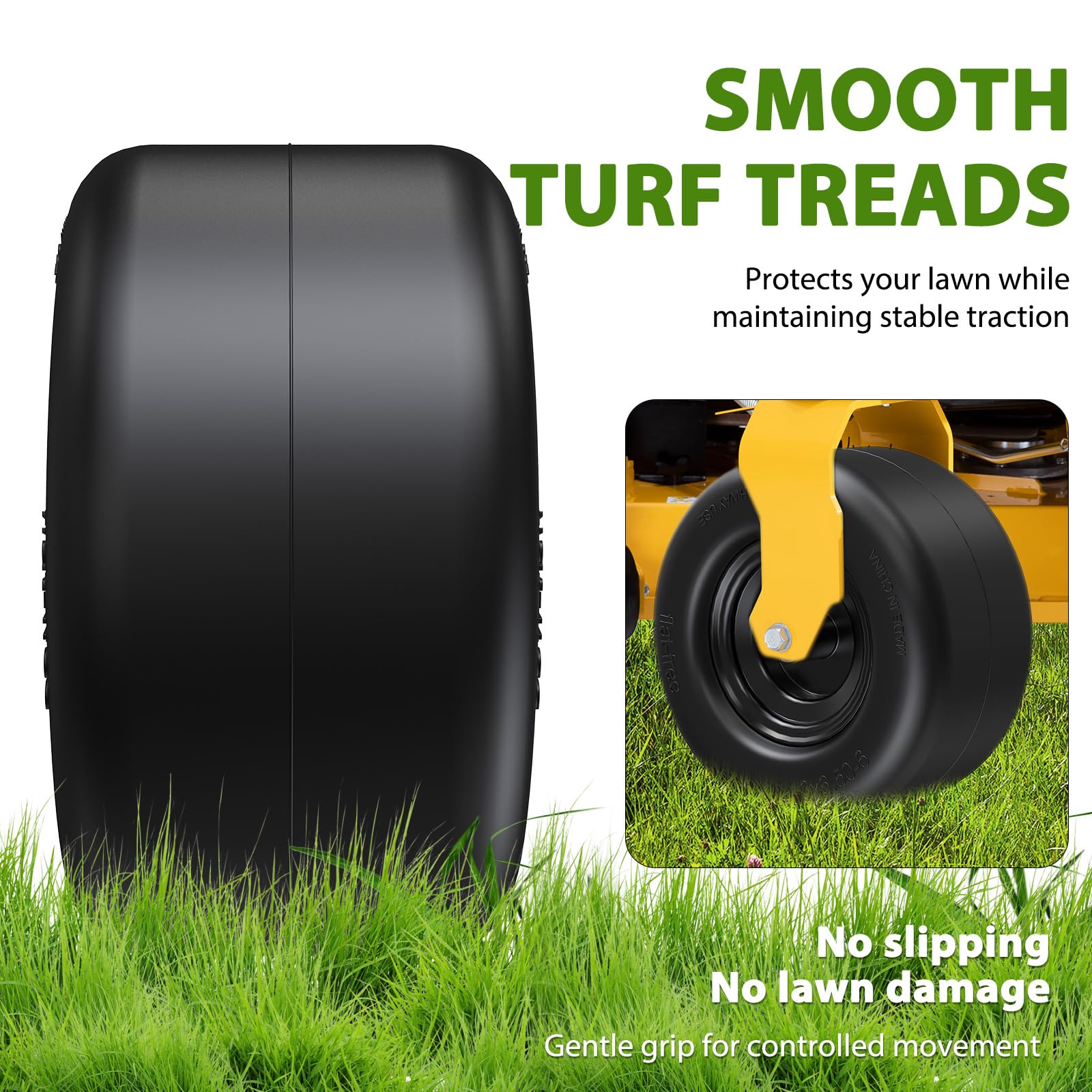 Natureza tire next to ruler showing size comparison for easy compatibility check