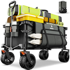 Navatiee front view open showing sturdy frame and roomy cargo benefit