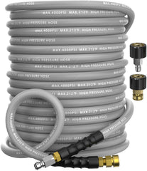 NAVOHEVEN front packaging showing 100ft hose and accessories, highlighting readiness