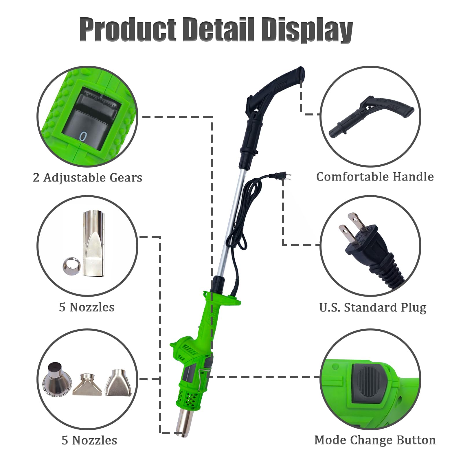NAWESRVA close-up of ergonomic handle and controls for comfortable precise operation