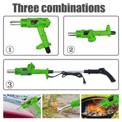 NAWESRVA array of five interchangeable nozzles displayed for versatile outdoor tasks