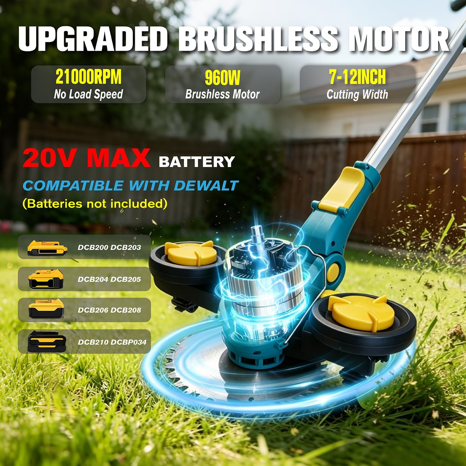 NAYDERTL close-up of brushless motor highlighting durable cooling and power