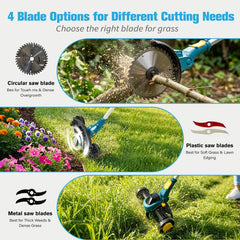 NAYDERTL in use trimming garden edges demonstrating precise, clean results