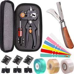 NAYE front view of grafting tool kit showing tools and blades, clear organization benefit