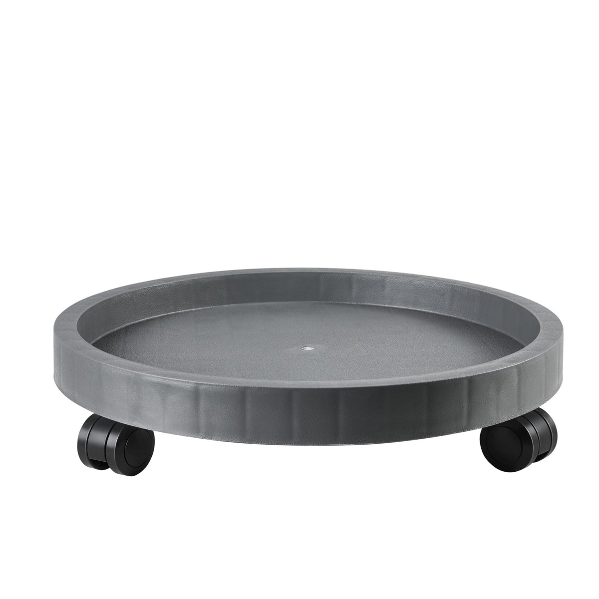 NAZKAEN front view of 15.5-inch heavy-duty planter caddy, protects floors