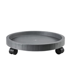 NAZKAEN front view of 15.5-inch heavy-duty planter caddy, protects floors