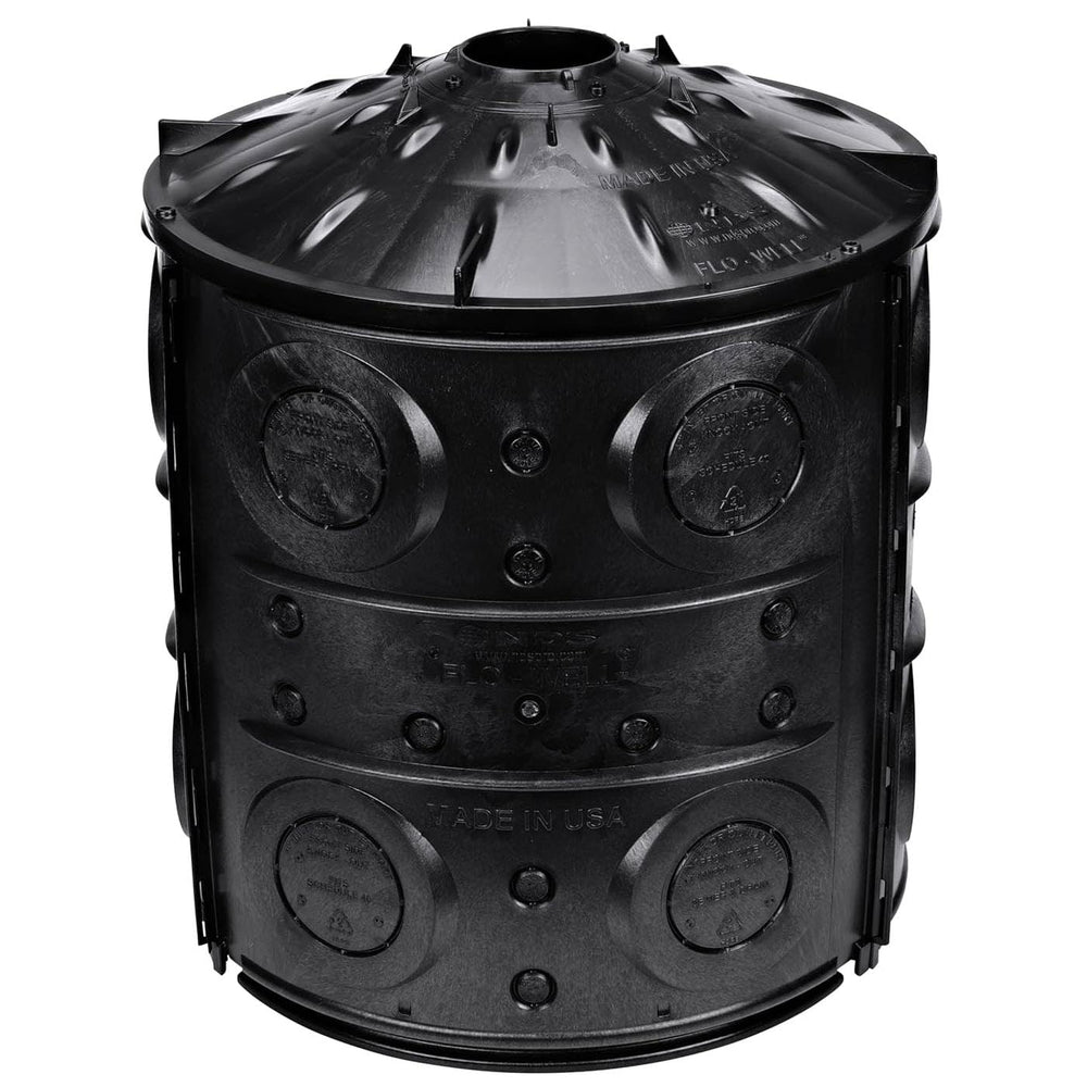 NDS Flo-Well front assembled view showing compact detention and quick install benefit