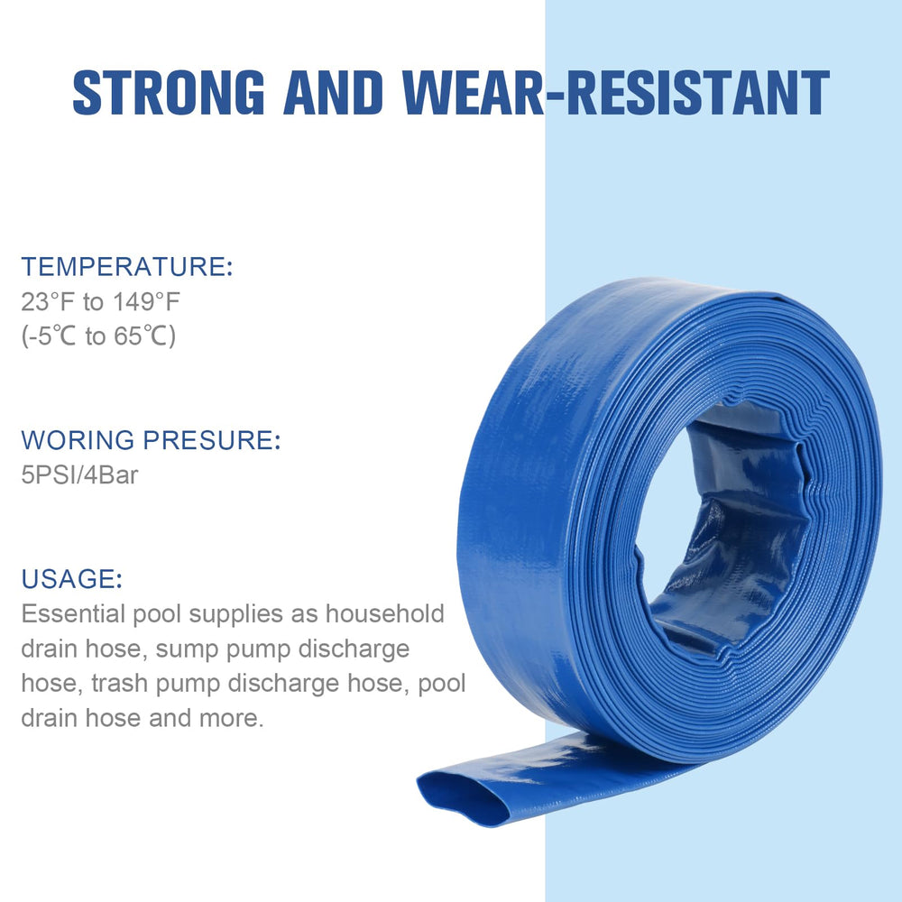 NEAGLORY hose connected to pool pump demonstrating quick attach and high flow