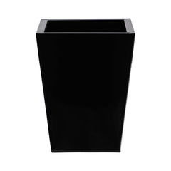 Nearly Natural front view metal planter showing geometric pattern and modern style benefit