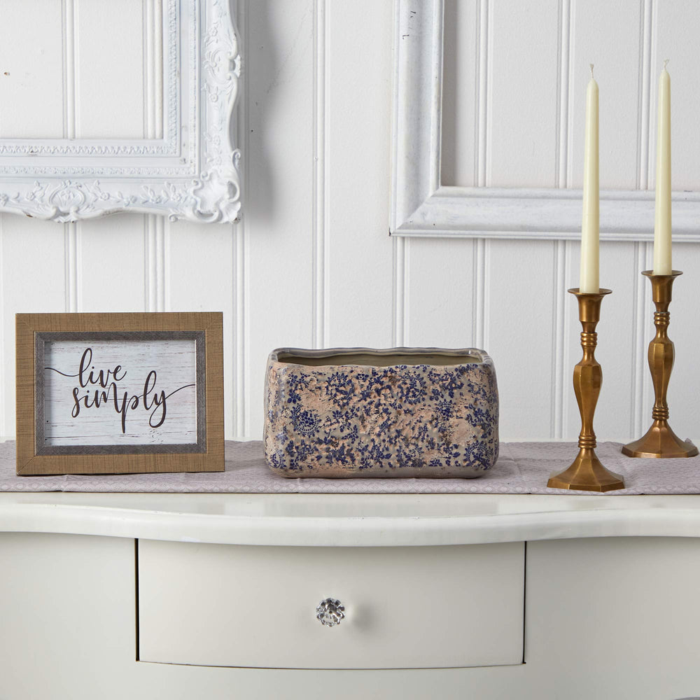 Nearly Natural styled tabletop with faux flowers showing scale and decorative impact