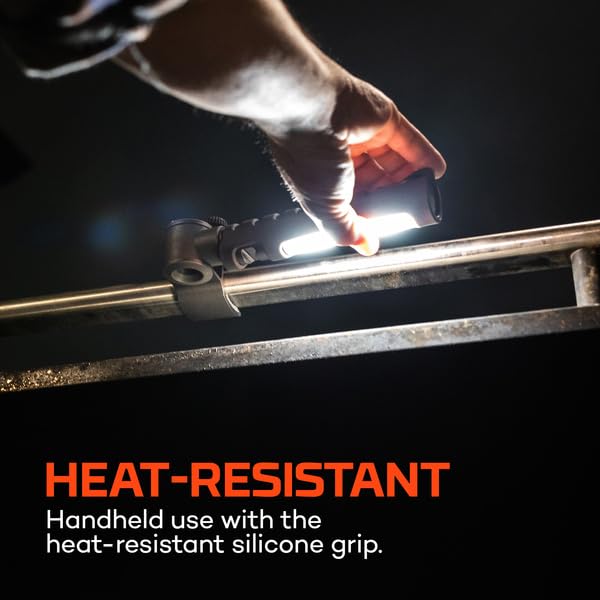 NEBO Grilla Light durable aluminum body close-up for heat resistance benefit