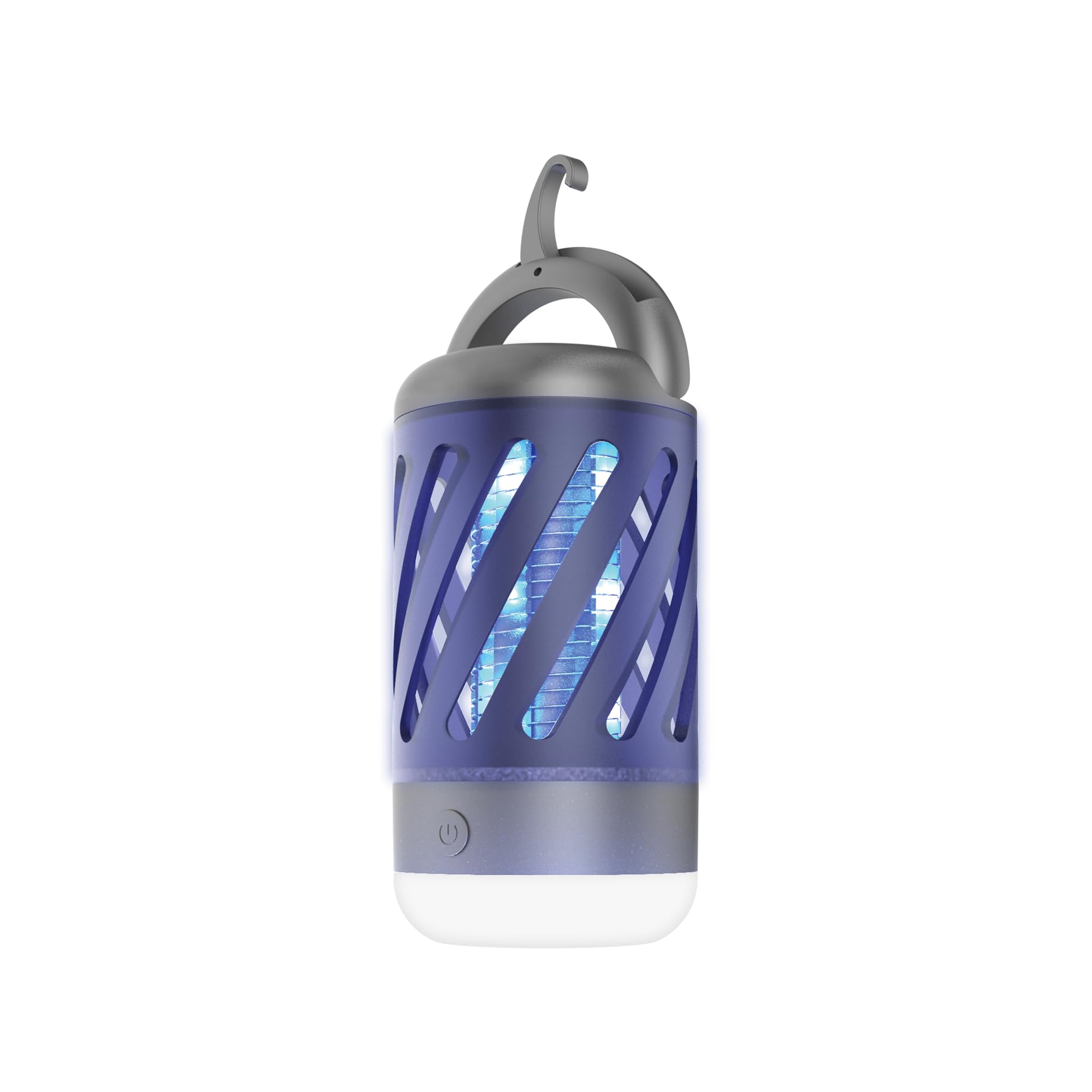 NEBO mini bug zapper front view showing compact design and controls for easy use