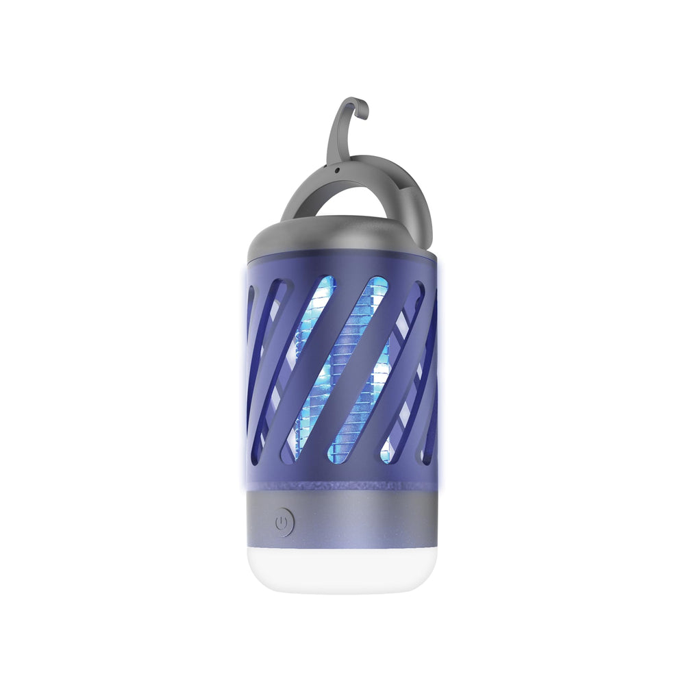 NEBO mini bug zapper front view showing compact design and controls for easy use
