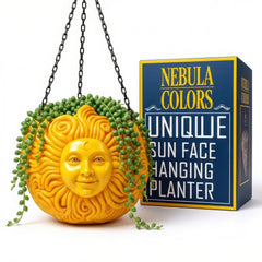 Nebula Colors sun face front view showing bold celestial design and decorative appeal