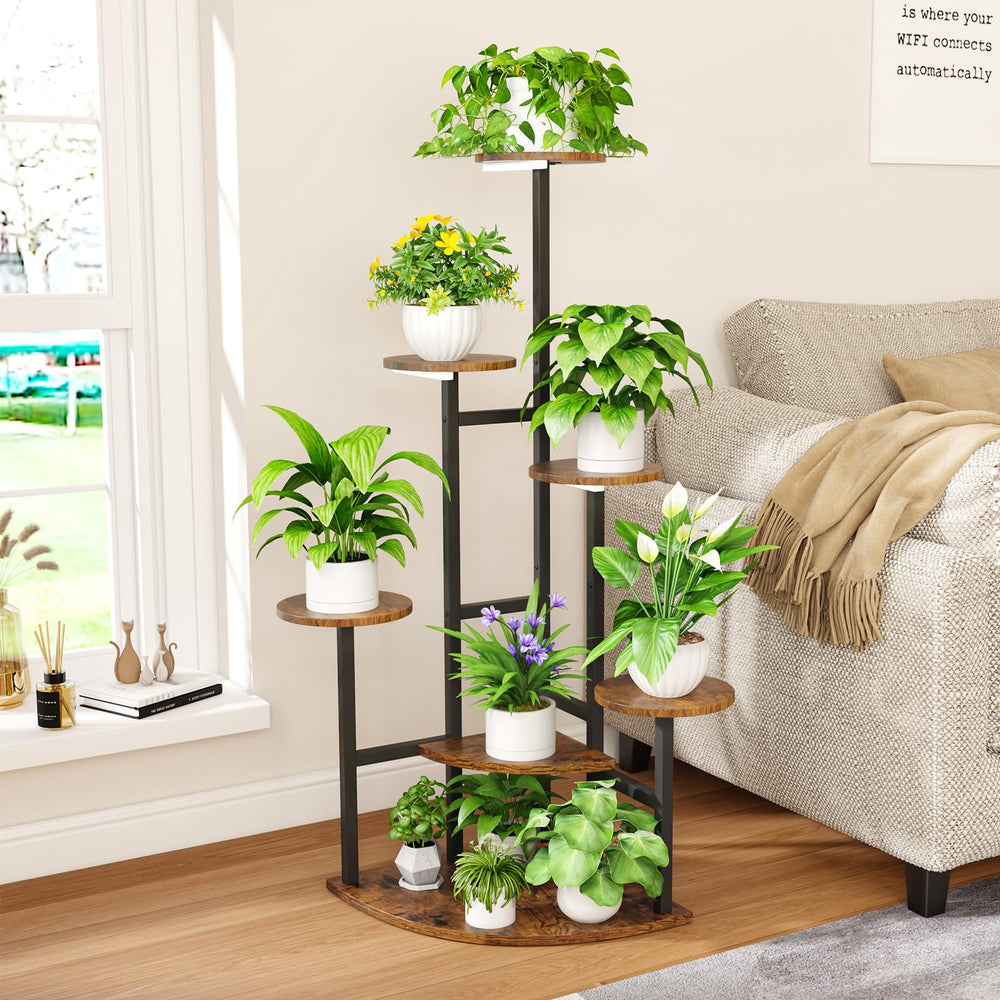 Nedechom full stand placed in living room creating decorative green corner