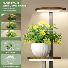 Nedechom grow light panel detail showing adjustable brightness for plants