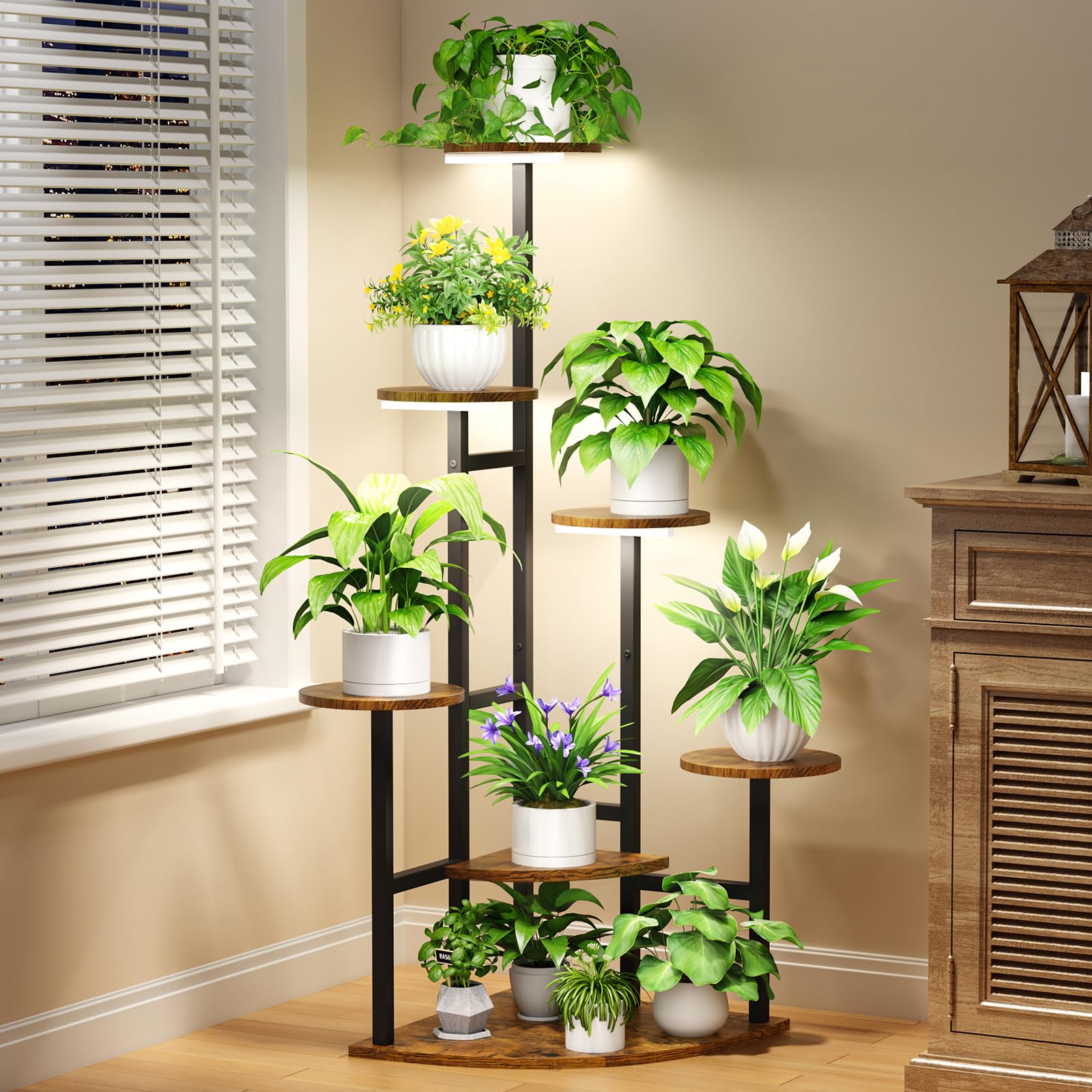 Nedechom shelf closeup highlighting woodgrain finish and moisture resistance
