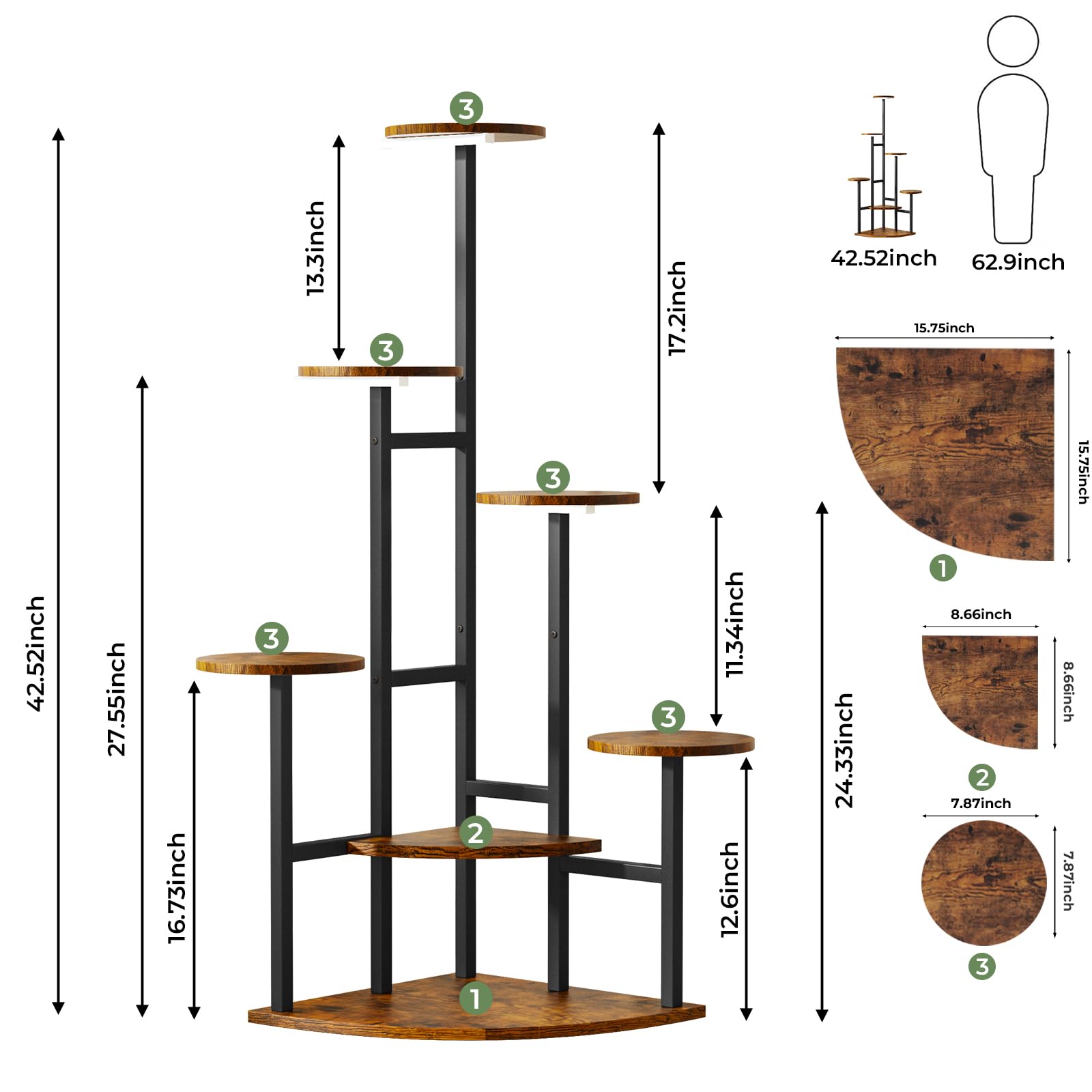 Nedechom size scale with chair comparison showing compact corner footprint