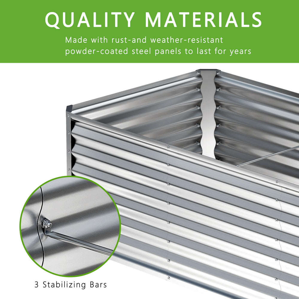 Nedenyou side profile of assembled raised bed demonstrating sturdy construction