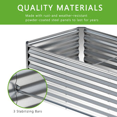 Nedenyou side profile of assembled raised bed demonstrating sturdy construction