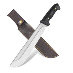 NedFoss machete front view showing full blade and balance benefit