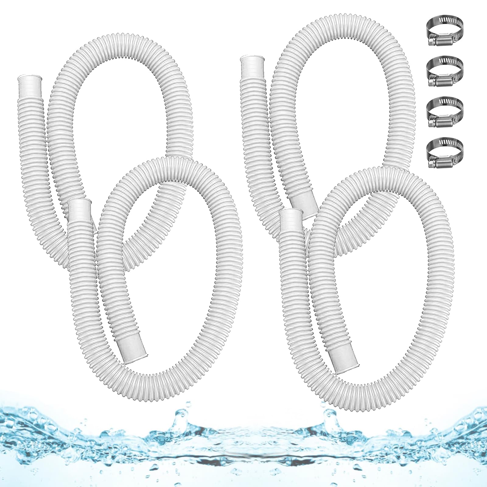 Nefemo front view of 4-pack hoses showing complete replacement kit benefit