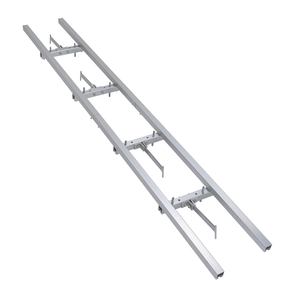 Nejoney 9-foot rail guide assembled on ground for straight precise cuts