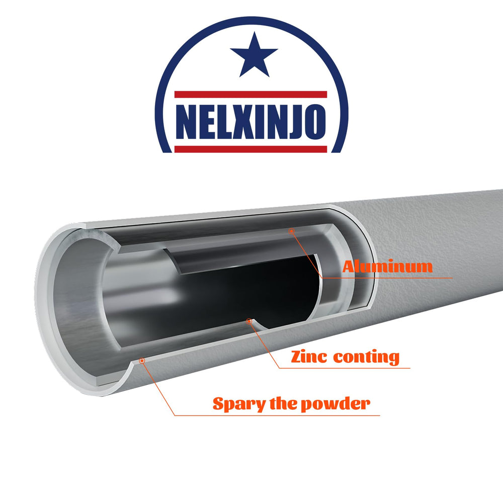 NELXINJO aluminum pole joint showing locking mechanism for wind stability