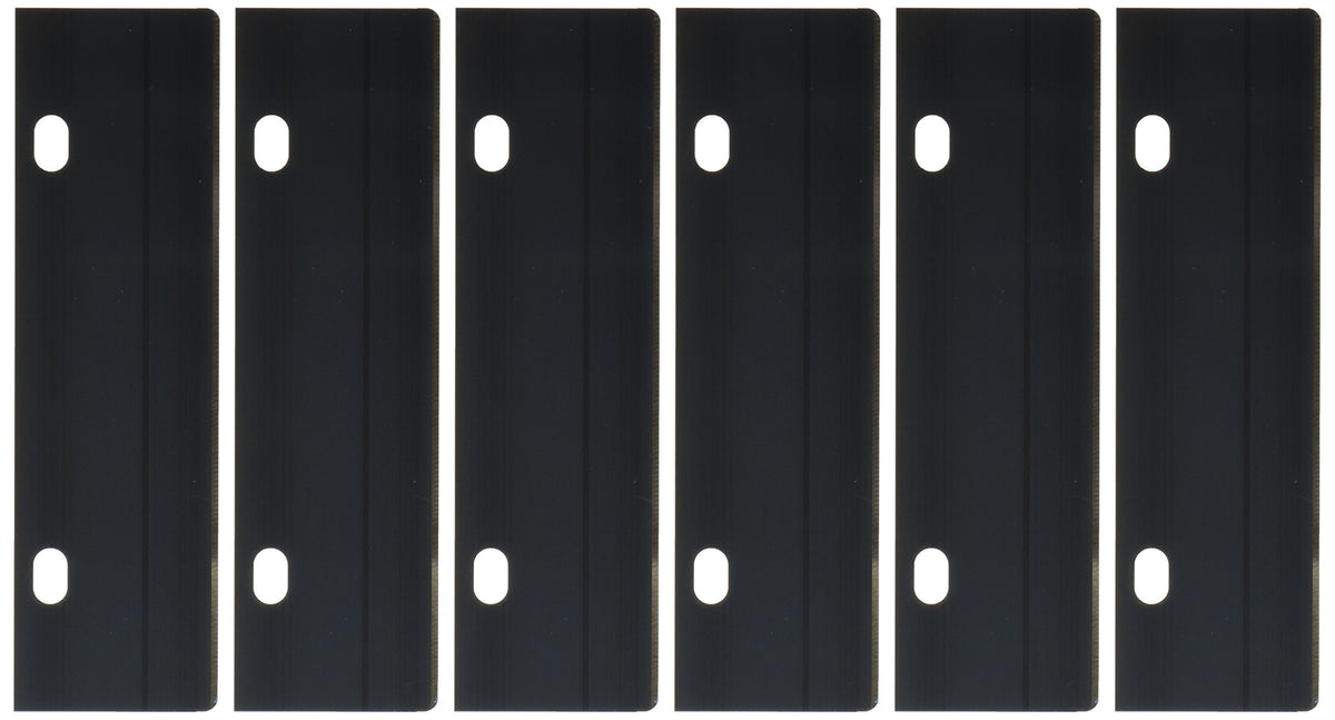 Nemco replacement blade front view shows stainless steel edge for faster griddle cleaning