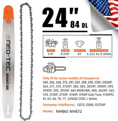 NEO-TEC close-up of full-chisel chain teeth for faster, aggressive cutting