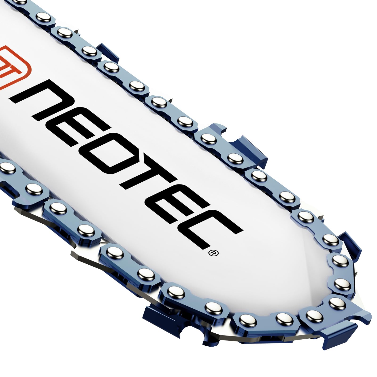 NEO-TEC three chains laid flat illustrating convenient replacement pack quantity