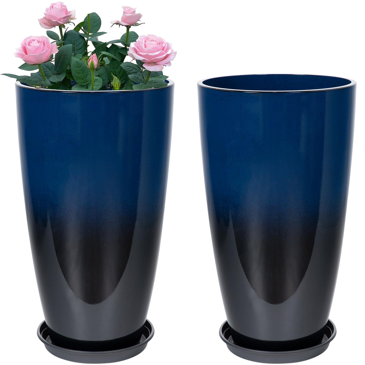 Neoaider dark blue front view showing clean modern profile and curb appeal