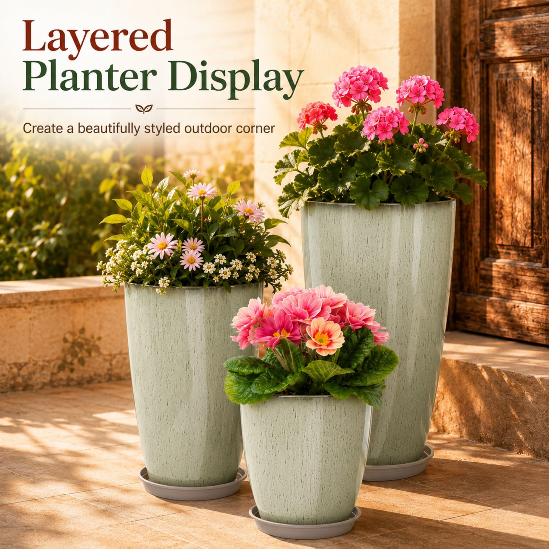 Neoaider planters styled in living room showing indoor decor enhancement