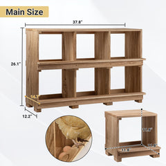 Neoaider perch rail detail protecting eggs and easing hen access