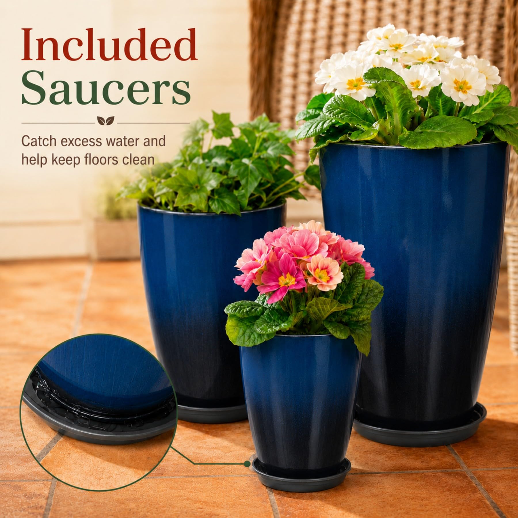 Neoaider planter placed in entryway illustrating indoor decorative appeal