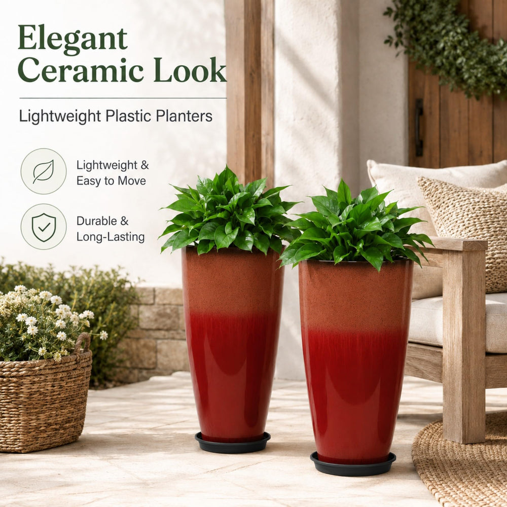 Neoaider planter side profile demonstrating sleek silhouette and stability