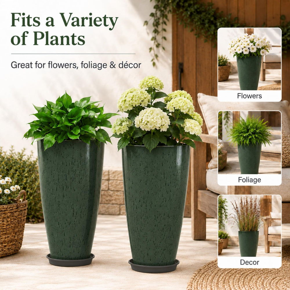 Neoaider planter beside chair for scale showing easy mobility and visual impact