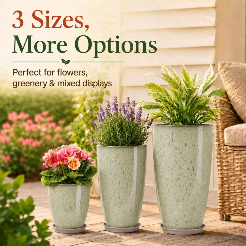 Neoaider 12-inch planter top view demonstrating compact gardening utility