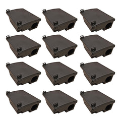Neogen front view of bait station showing lockable lid and secure design benefits