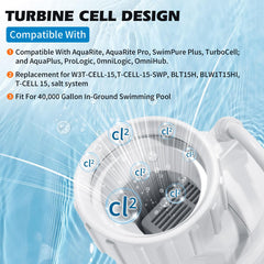 NeoKaleido T-15 electrode close-up showing titanium plates and improved longevity benefits