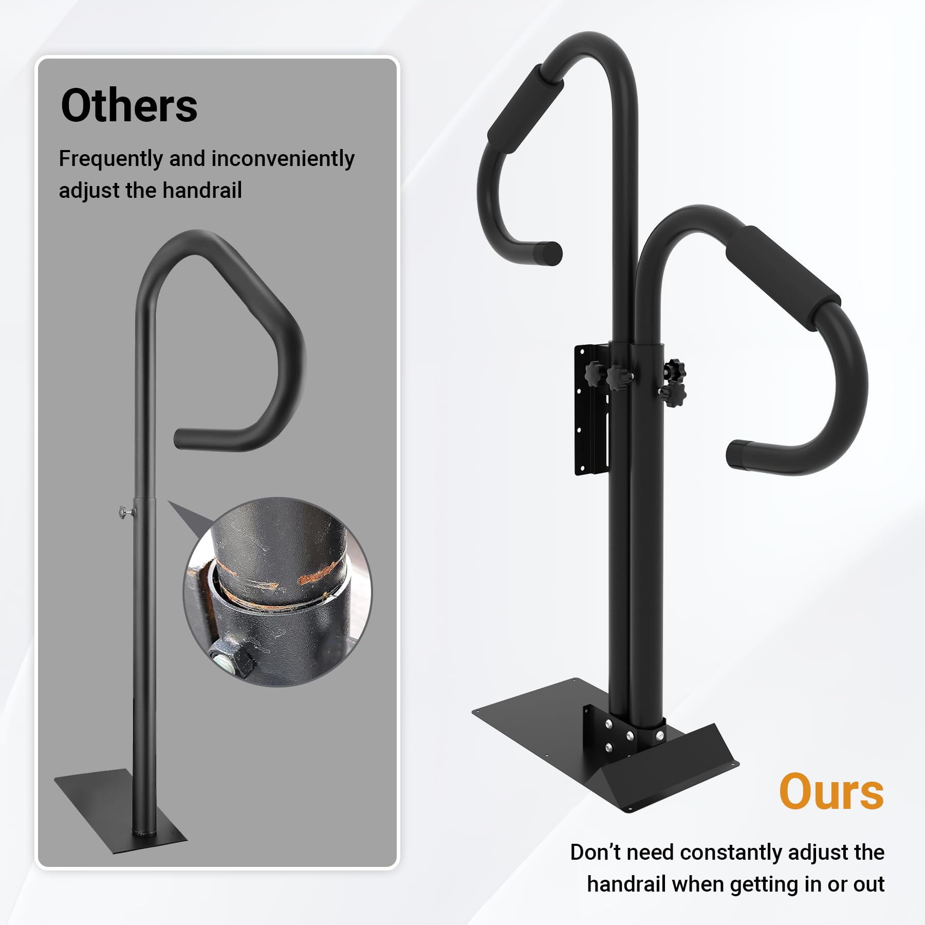 Neorexon scale comparison next to adult to show real-world height fit