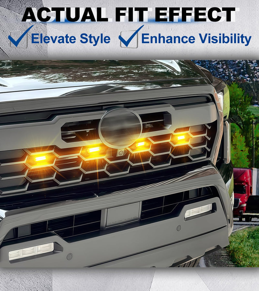 NEOXIST installed on Tacoma front view enhancing visibility and style