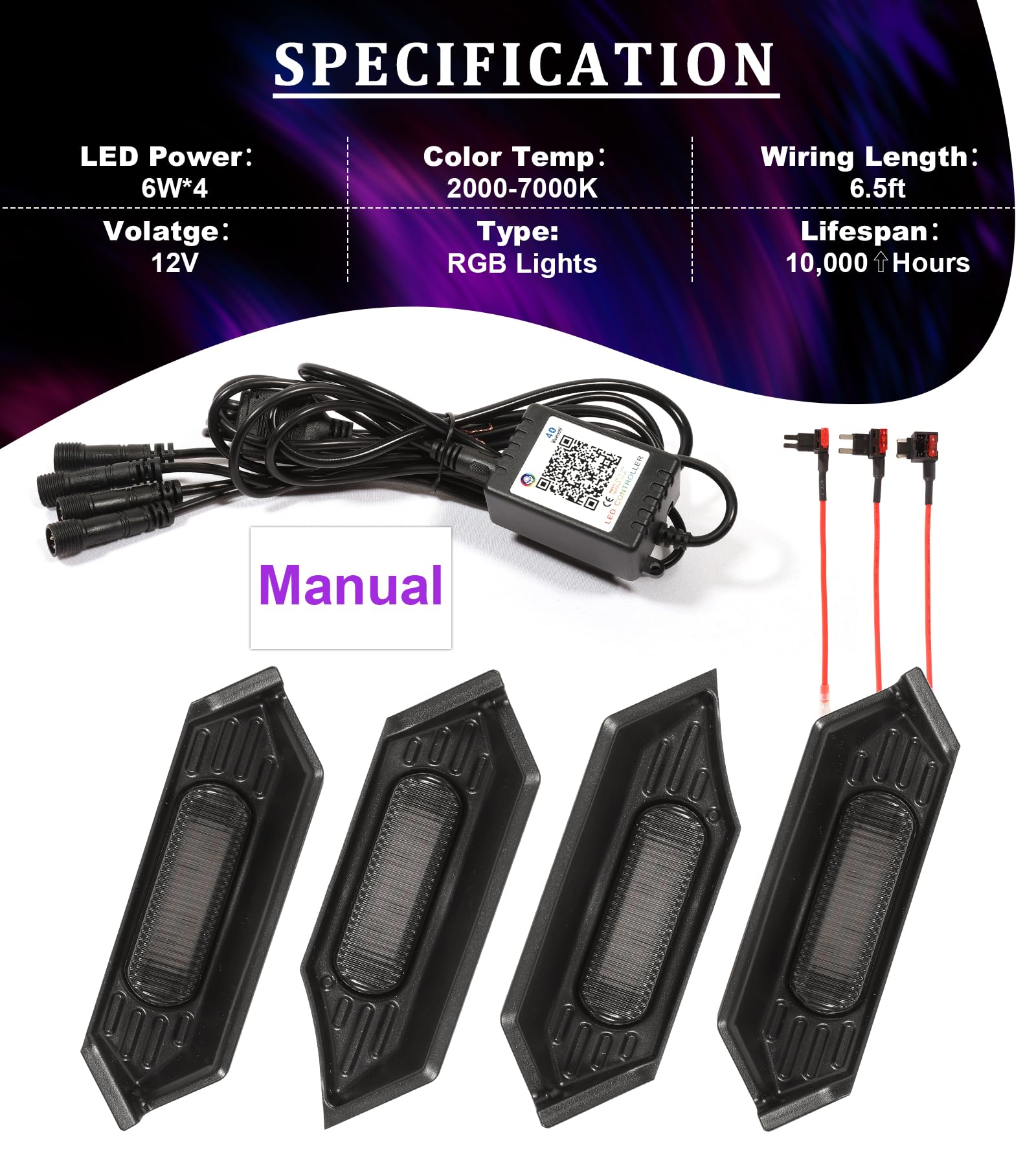 NEOXIST scale comparison with hand to show compact grille light size